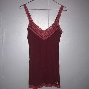 Burgundy Hollister Tank